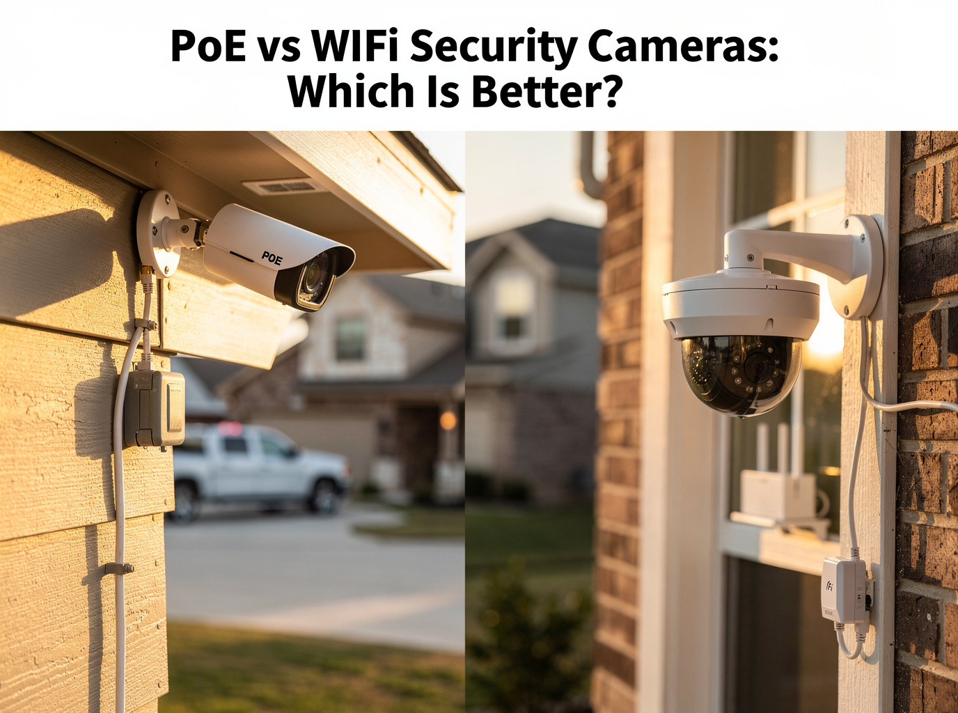 PoE vs WiFi Security Cameras: Which Is Better?